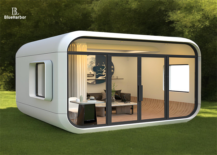 มุมกลม ความเป็นส่วนตัว สตูดิโอ Prefab ในสไตล์ศิลปะ โครงสร้างเหล็กเบา